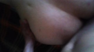 Huge cum in my wife ass and yelling