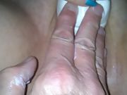 POV of my girlfriend squirt multiple times as she vibrates her clit