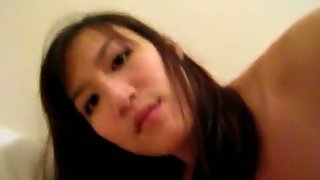 Skinny and hot chinese girlfriend sex video with bf in apartment