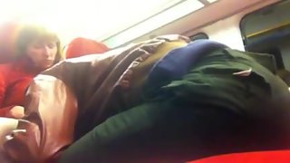 Black cock on the train to putney blonde passenger cooch lick and man rod suck