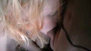 Blonde amateur point of look style blow job and cunnilingus