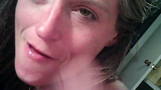 Angel sucking erect cock point of view homemade oral sex